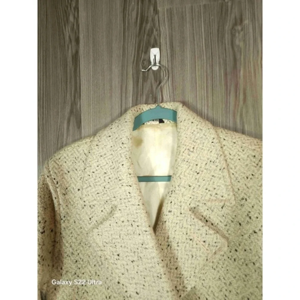 American Male Vintage Heathered Wool Trench Coat Belted Double Breasted USA Made - Picture 3 of 9